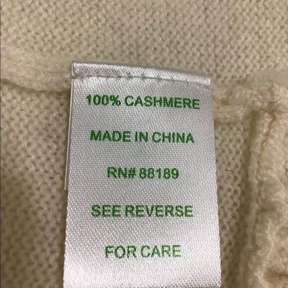 Lily Pulitzer Vintage Cream Cashmere Open Cardigan Sweater Size XS - Picture 10 of 10